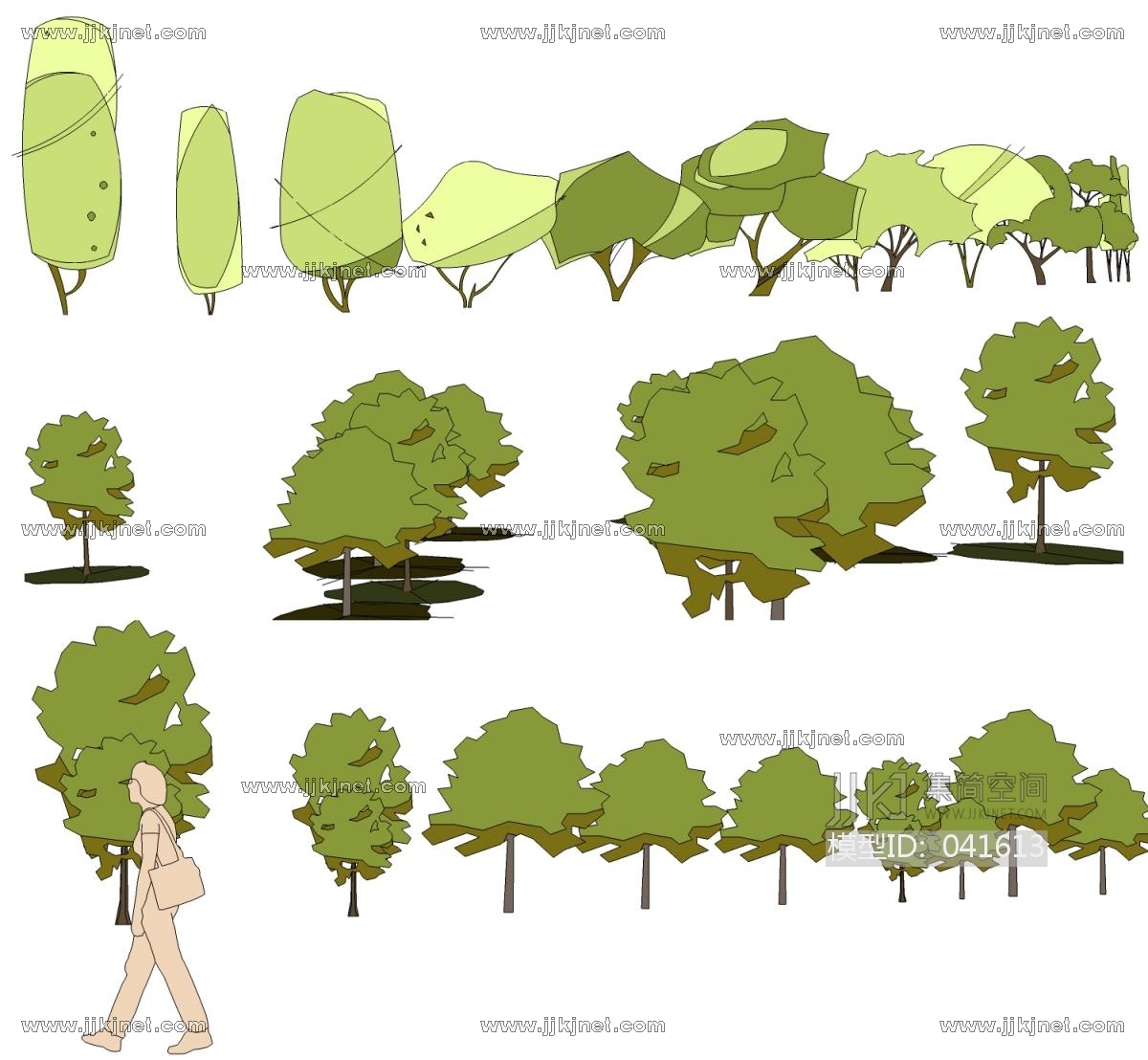 01-抽象手绘风格植物树 (1)