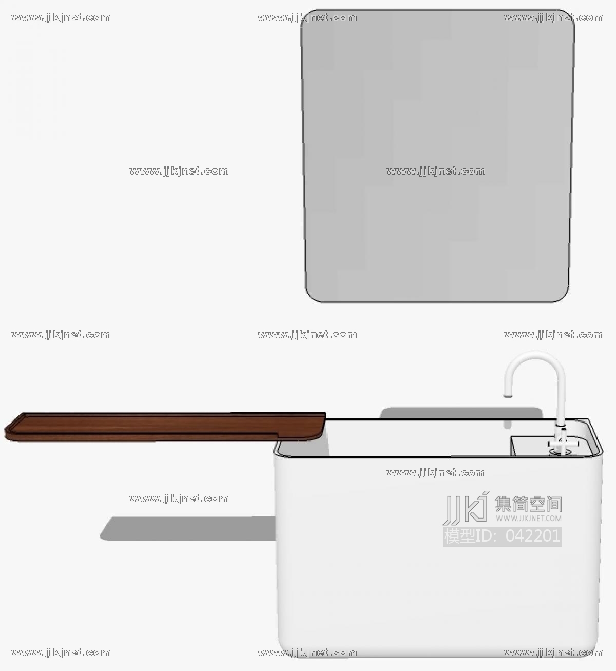 北欧现代卫生间洗手台台盆 a (7)