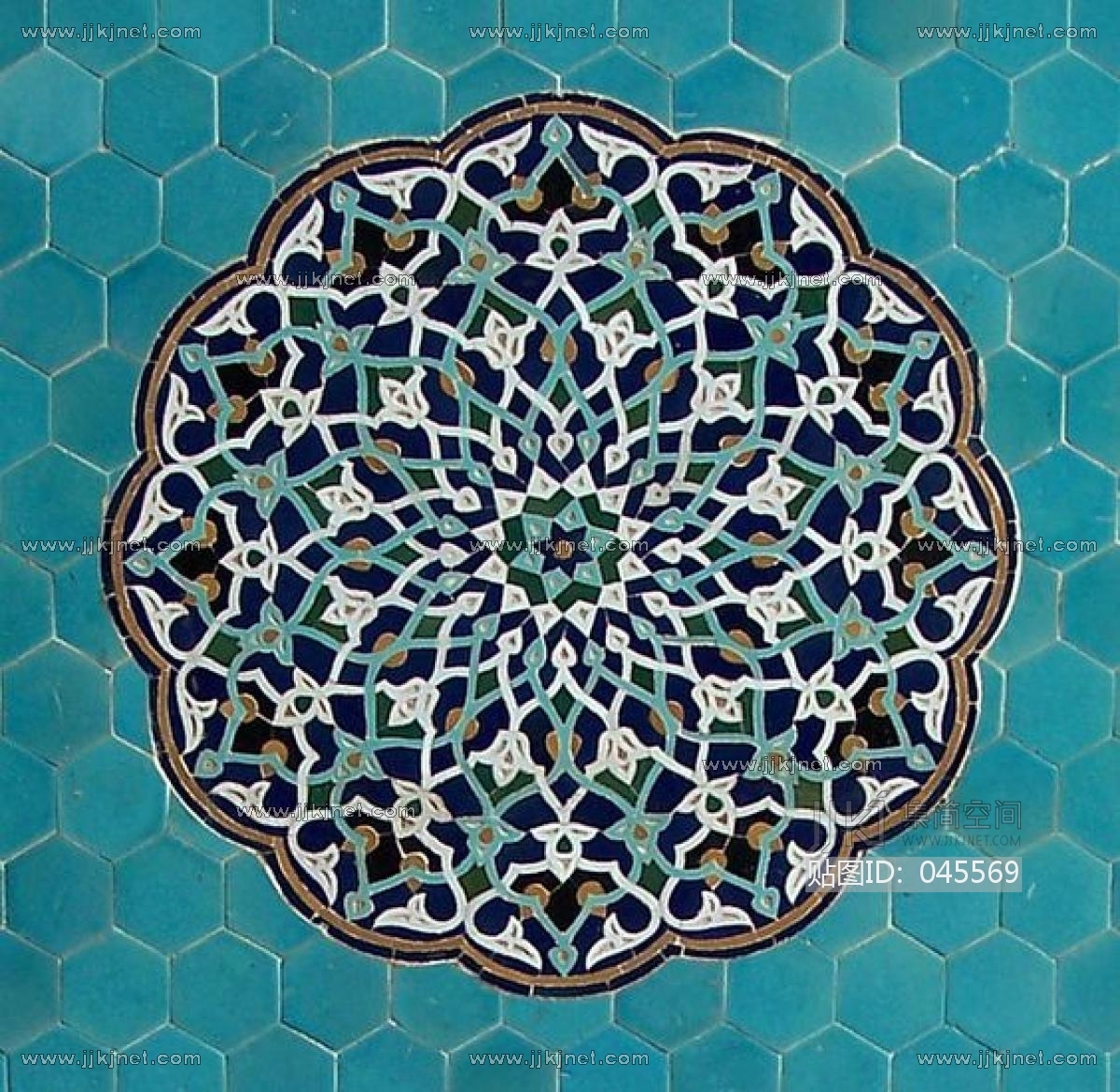 欧式地中海花纹瓷砖 (15)材质贴图下载-【集简空间】「每日更新」