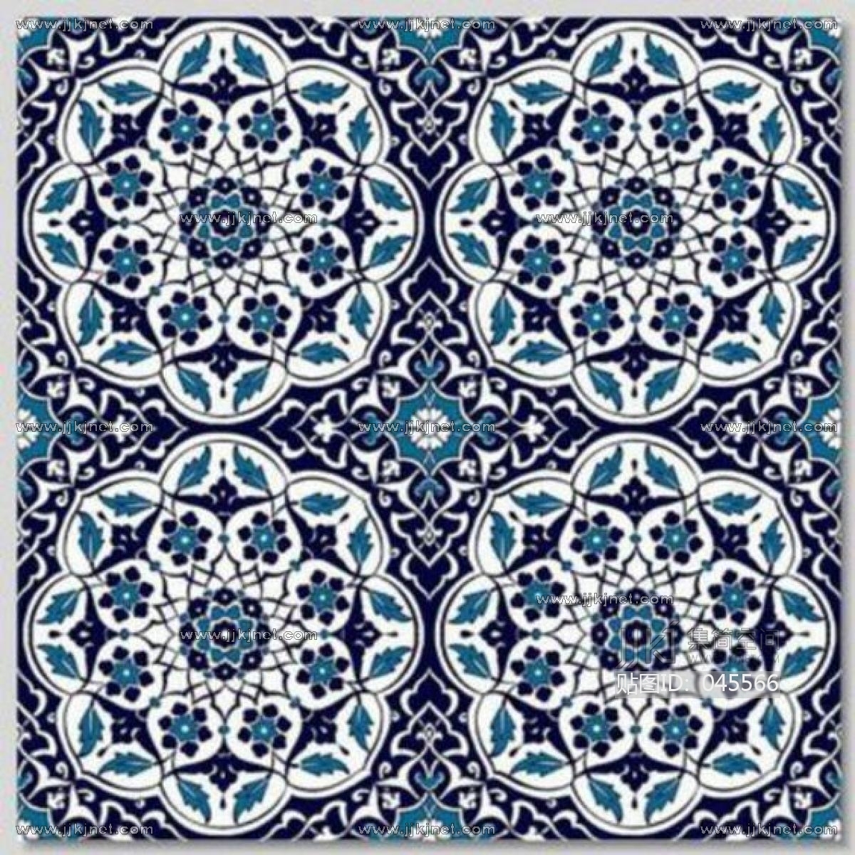 欧式地中海花纹瓷砖 (10)材质贴图下载-【集简空间】「每日更新」