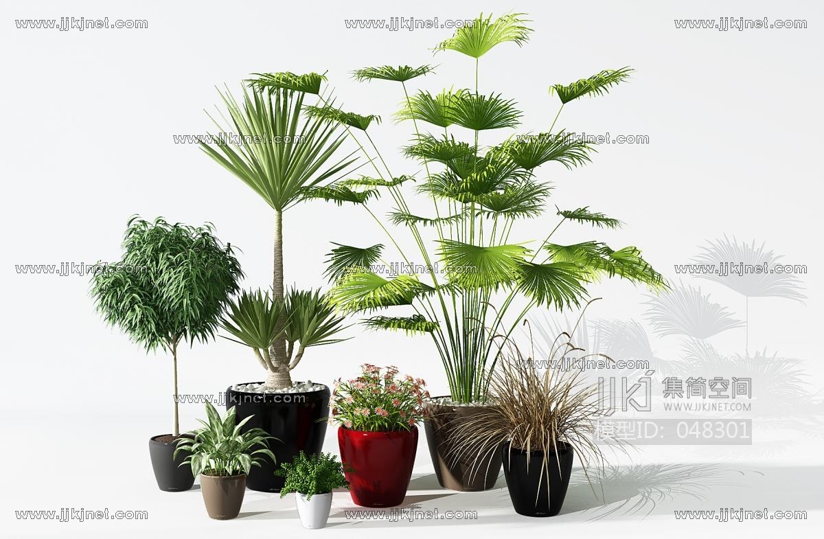 H60-0629植物盆景盆栽绿植3d模型下载-【集简空间】「每日更新」