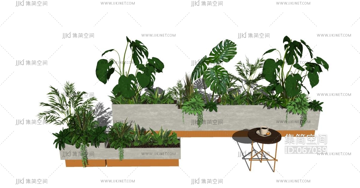 11现代绿植,盆栽,花盆,植物花槽景观植物