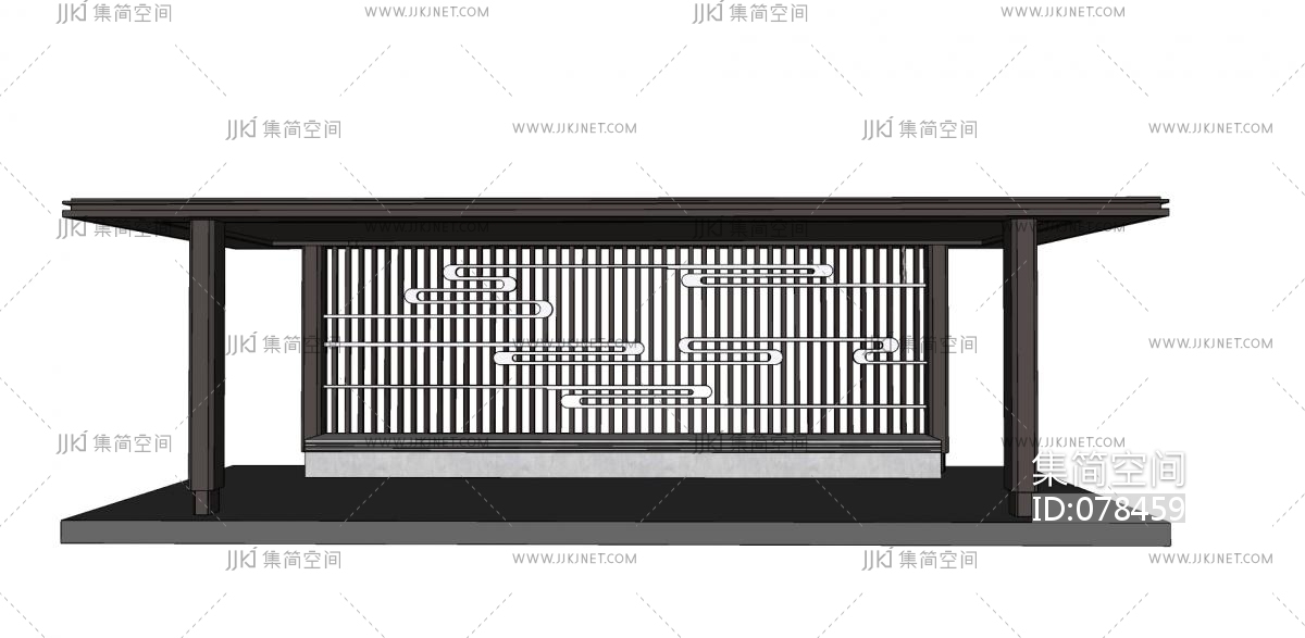 云题廊架 云造型隔断 中式屏风隔断 新中式景墙 庭院围栏 中式