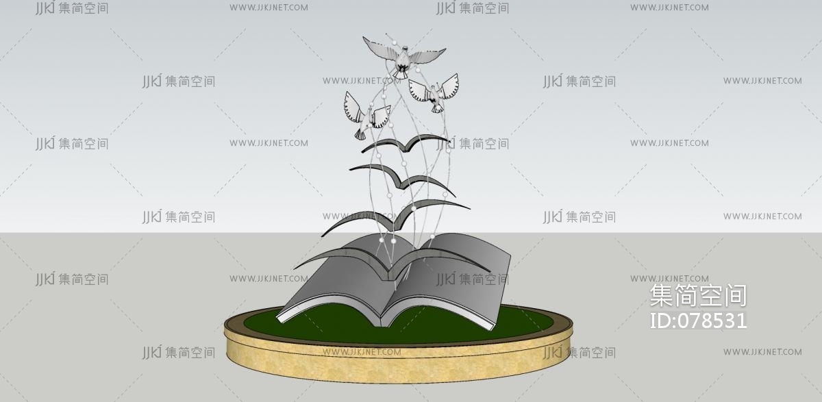 115飞鸟雕塑 现代雕塑 展示区雕塑 动物雕塑 雕塑摆件