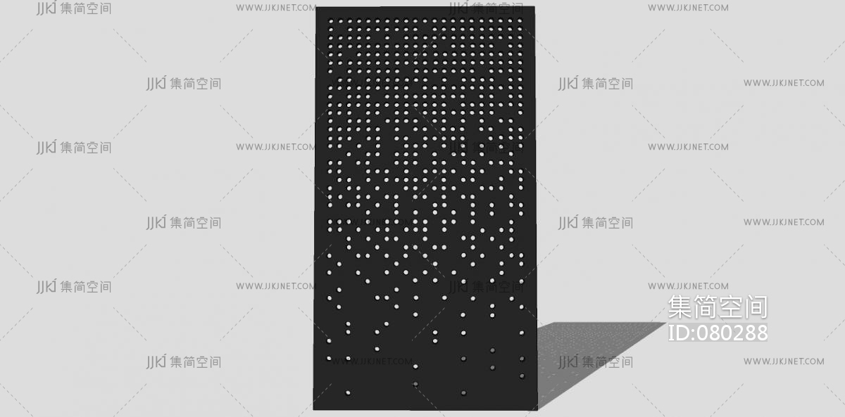 铝板 洞洞板-【集简空间】3d模型_su模型_贴图_草图模型「免费下载