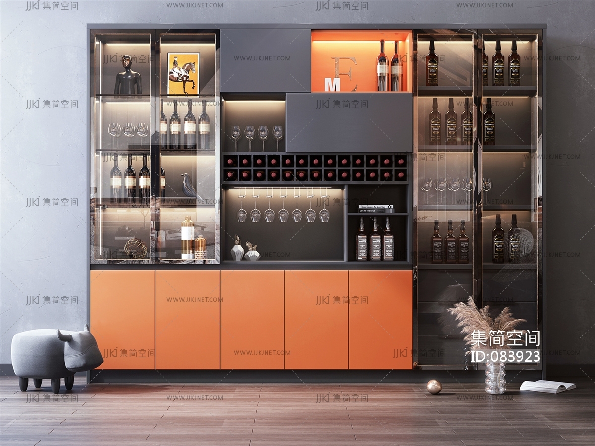 家庭餐厅欧式酒柜效果图片大全2020_设计456装修效果图
