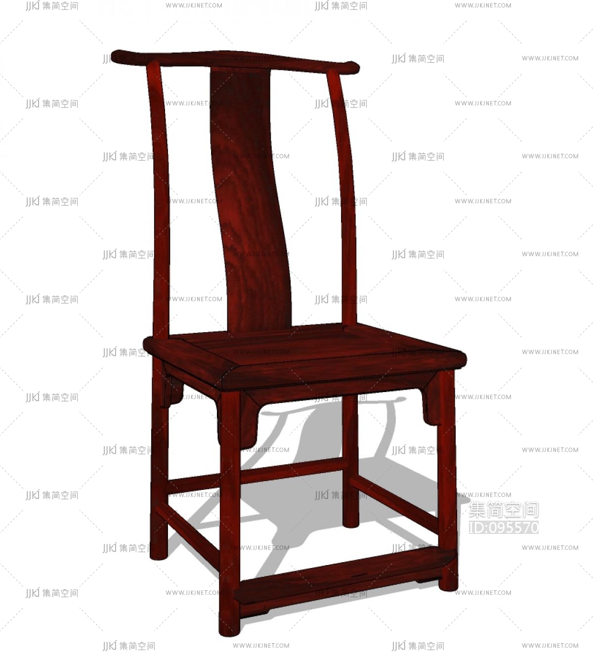 新中式休闲椅子 圈椅 太师椅su模型下载_ID12227571_sketchup模型下载-欧模网