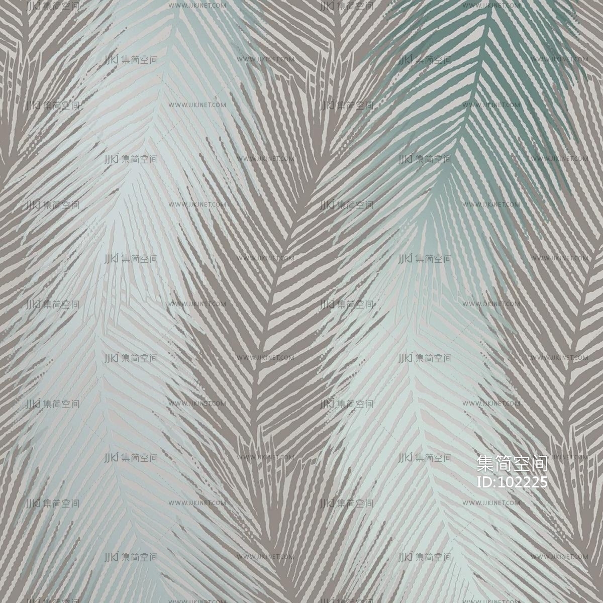 现代树叶壁纸壁布 (1)材质贴图下载-【集简空间】「每日更新」