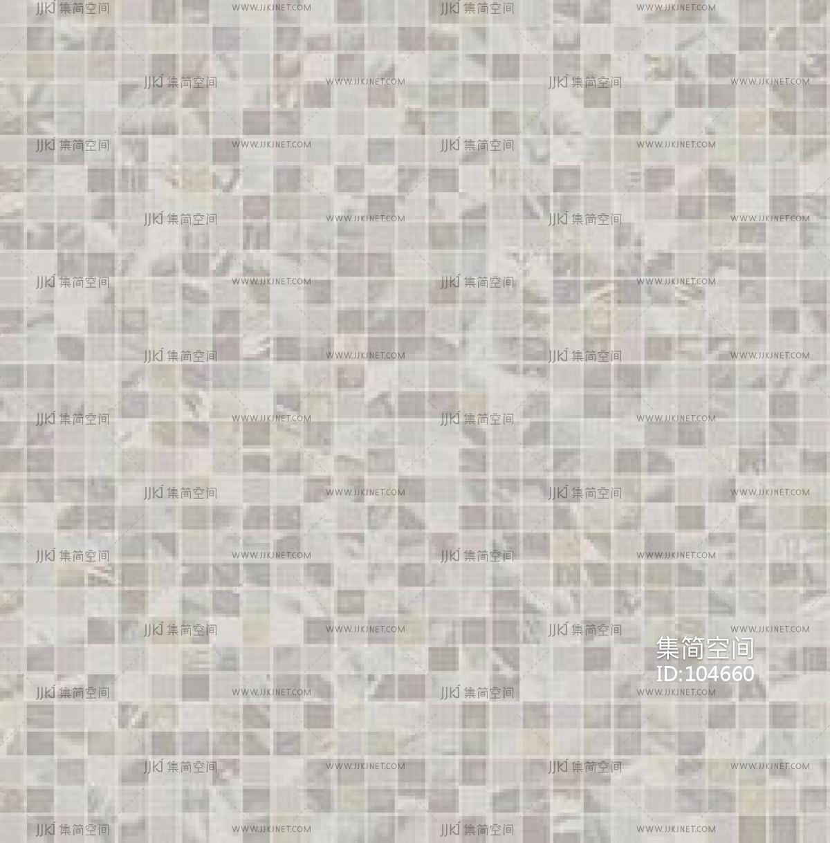 卡萨现代北欧轻奢浅灰色马赛克瓷砖3d贴图下载[ID:112347334]_建E室内设计网