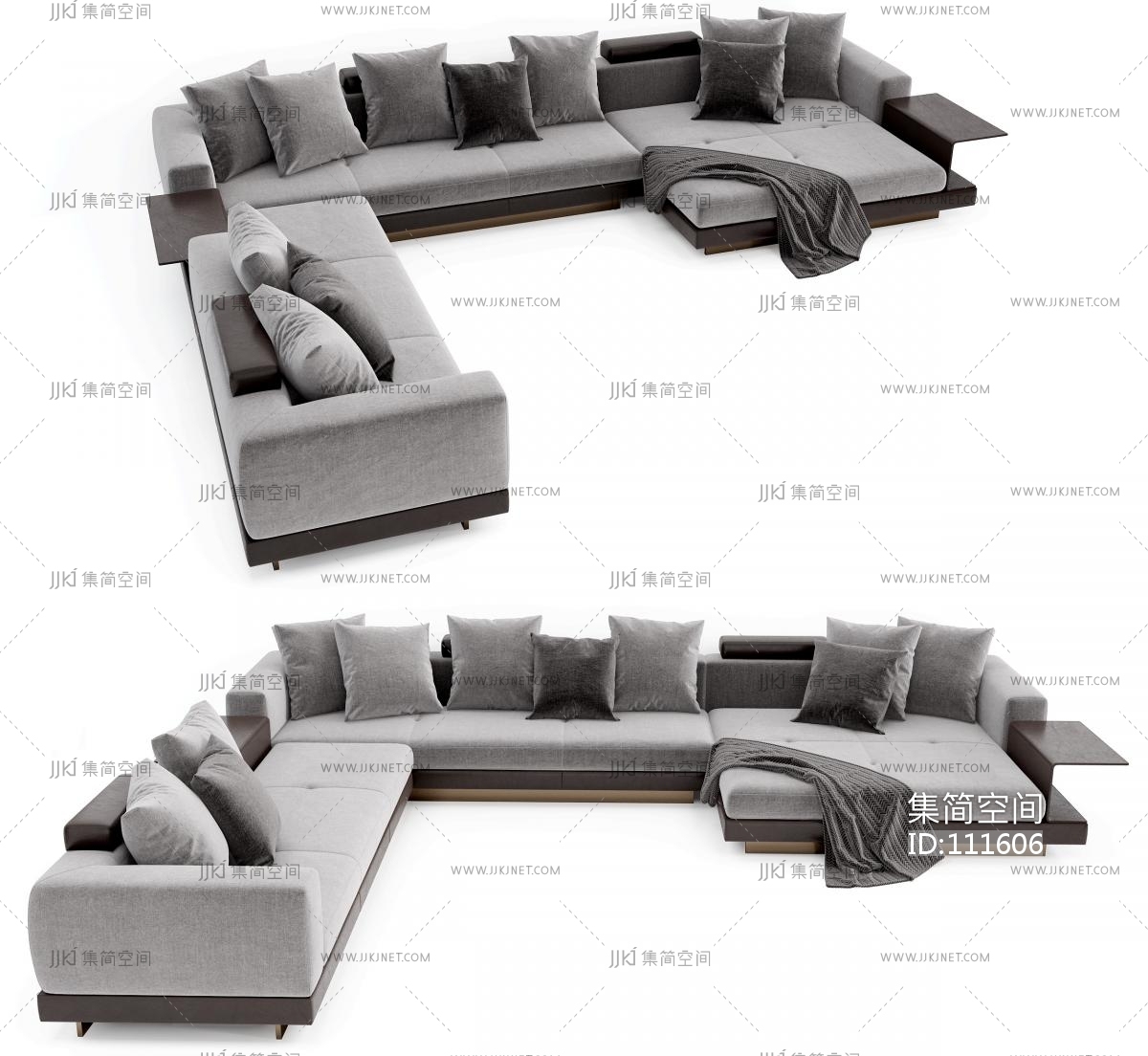 意大利 minotti 米洛提 现代多人沙发3d模型下载-【集简空间】「每日更新」