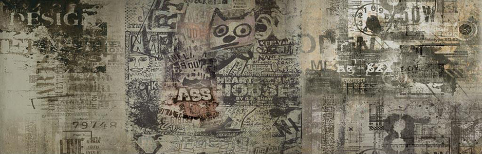 工业风酒吧餐厅涂鸦墙面砖墙涂鸦图案 (84)