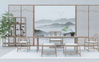 Z03-0523新中式茶桌椅