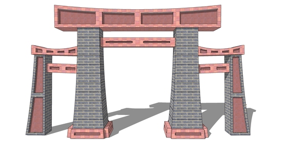 中式古建牌坊牌楼 (6)