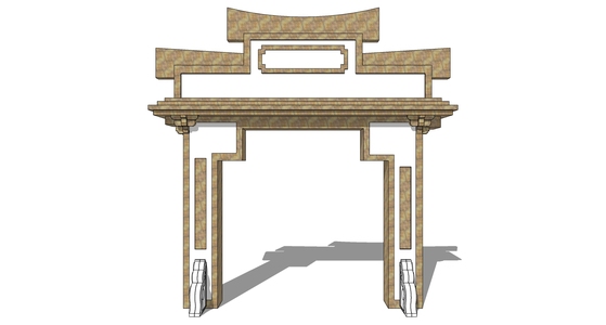 中式古建牌坊牌楼 (10)