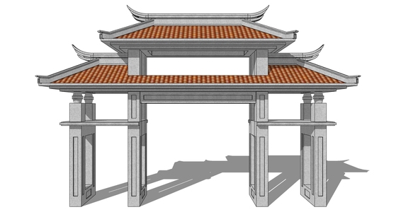 中式古建牌坊牌楼 (19)