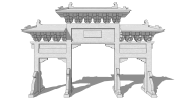 中式古建牌坊牌楼 (58)
