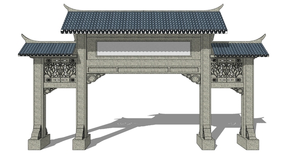 中式古建牌坊牌楼 (60)