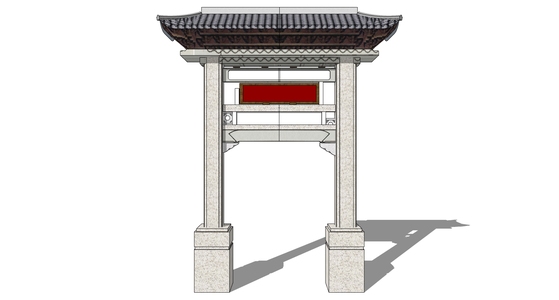 中式古建牌坊牌楼 (64)