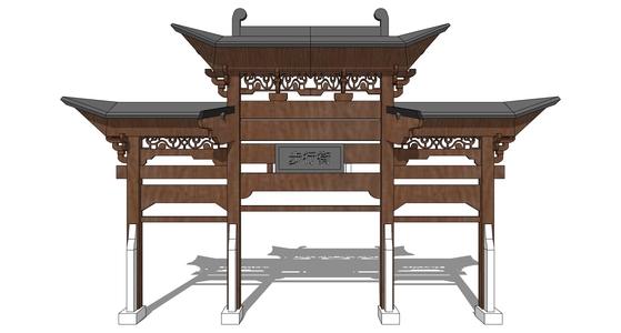 中式古建牌坊牌楼 (70)