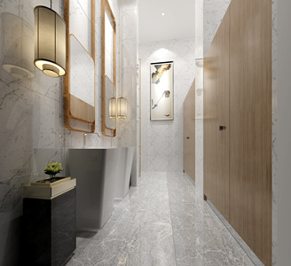 H01-0619现代卫生间立柱状台盆