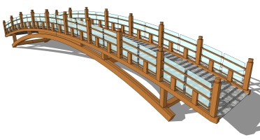 中式景观木拱桥 (4)