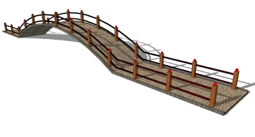 中式景观木拱桥 (5)