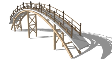 中式景观木拱桥 (13)