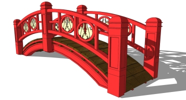 中式景观木拱桥 (14)