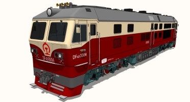 05-老式火车货车车头