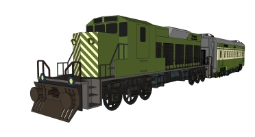 11-老式火车货车车头
