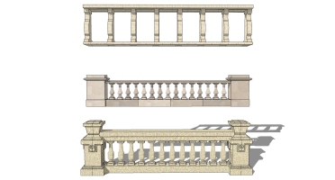 欧式石材栏杆护栏宝瓶栏杆 (11)