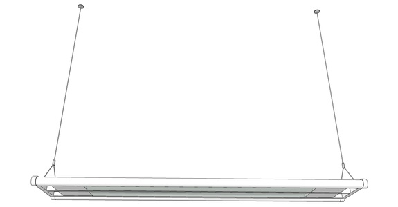 办公室吊灯格栅灯 (4)