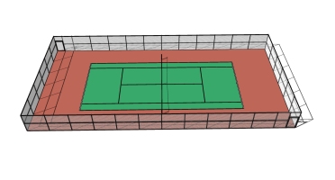 网球羽毛球运动场馆赛场 (2)
