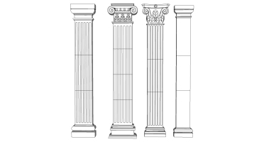 欧式法式罗马柱柱头柱子 (10)