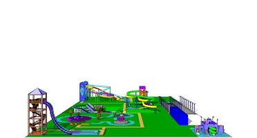 17现代儿童游乐园游乐设施儿童滑梯组合水上乐园
