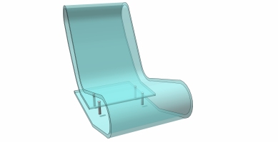 现代透明躺椅摇椅 (3)