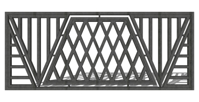 中式铁艺栏杆护栏扶手 (96)