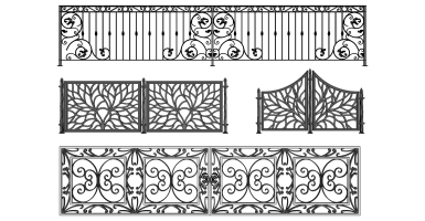 欧式铁艺栏杆护栏扶手 (3)