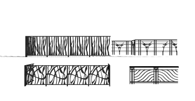 欧式铁艺栏杆护栏扶手 (7)