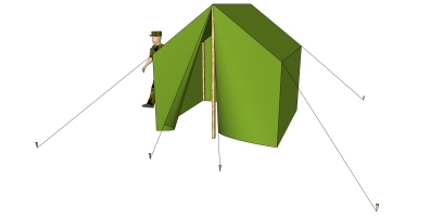 露營野炊帳篷SketchUp (109)