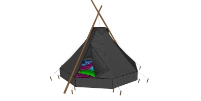 露營野炊帳篷SketchUp (117)