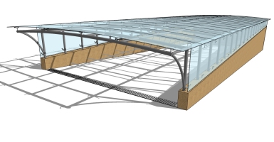現代鋼架玻璃膜車庫出入口 (9)