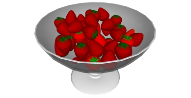 水果 草莓陶瓷果盘碗