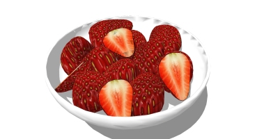 水果 草莓陶瓷果盘碗 (2)