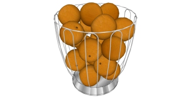 水果 橙子不锈钢果篮果盘