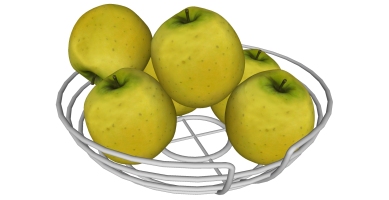 水果 苹果铁艺果篮