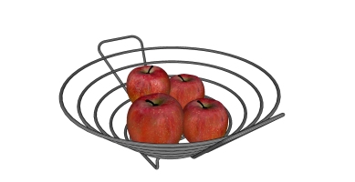 水果 苹果铁艺果篮盘子