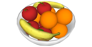水果 苹果香蕉橙子陶瓷果盘