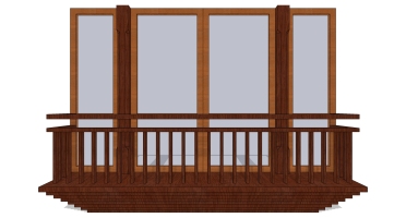 现代建筑阳台窗户 (19)