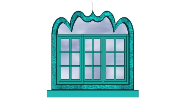 伊斯兰新疆阿拉伯建筑窗户门窗 (2)
